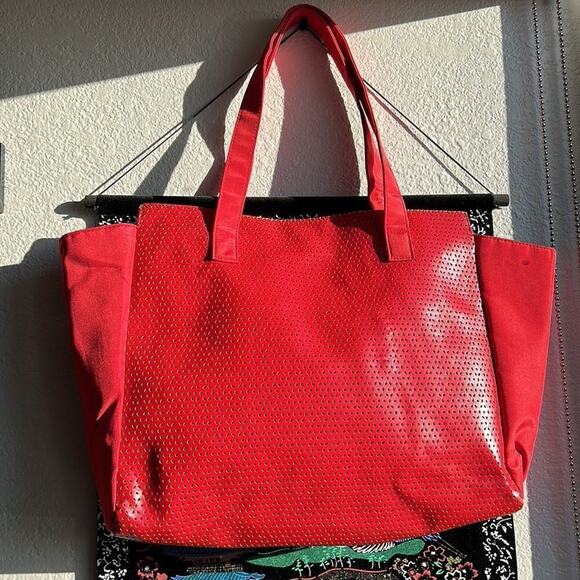 Red Shoulder Bag & Wallet Set • Handbag & Wallet Combo • Classic Red Purse - Picture 5 of 10